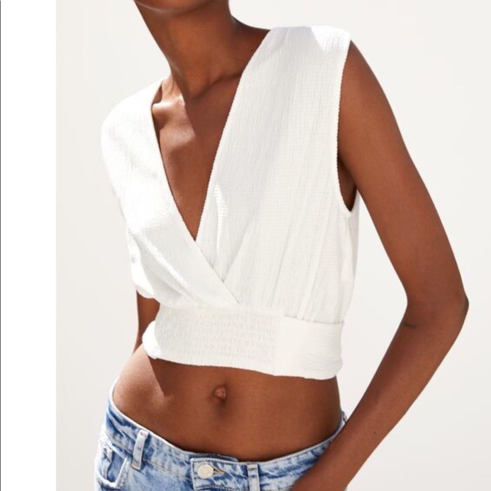 Zara Textured Crop Top